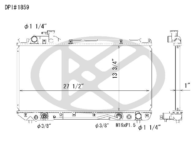 1996-1997 Toyota RAV4 Radiator (Koyorad)