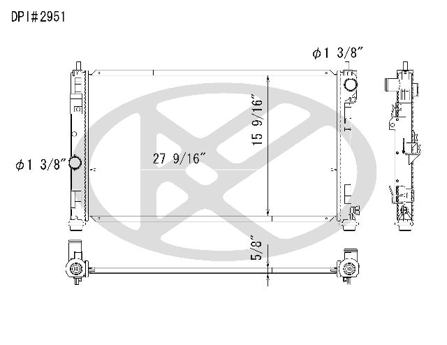2008-2014 Dodge Avenger Radiator (Koyorad)