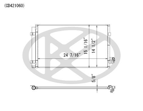 2016-2018 BMW 750i A/C Condenser (Koyorad)