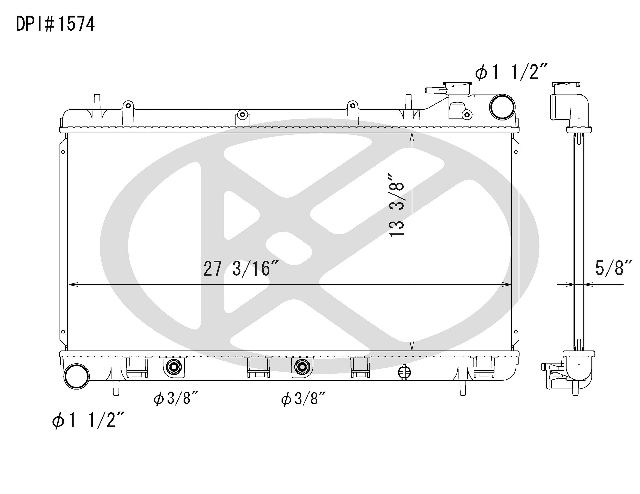 1993-1998 Subaru Impreza Radiator (Koyorad)