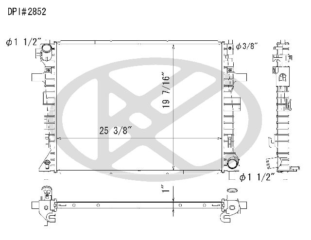 2006-2007 Lincoln Town Car Radiator (Koyorad)