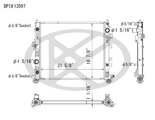 2014-2019 Cadillac CTS Radiator (Koyorad)