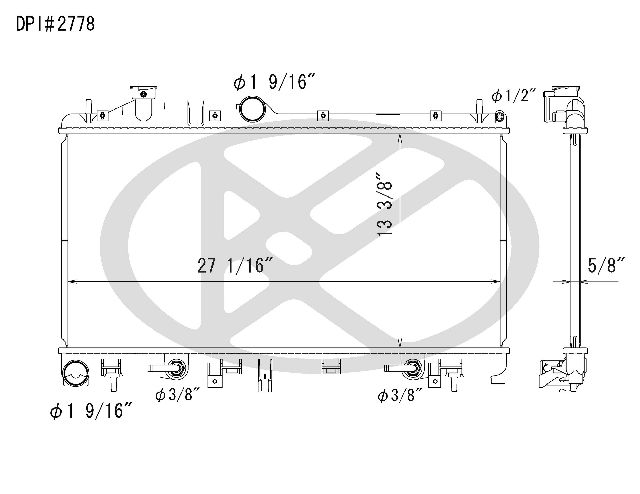 2005-2009 Subaru Legacy Radiator (Koyorad)