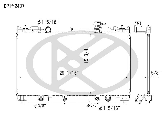 2004-2008 Toyota Solara Radiator (Koyorad)