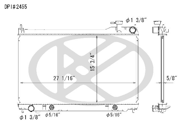 2003-2004 INFINITI G35 Radiator (Koyorad)
