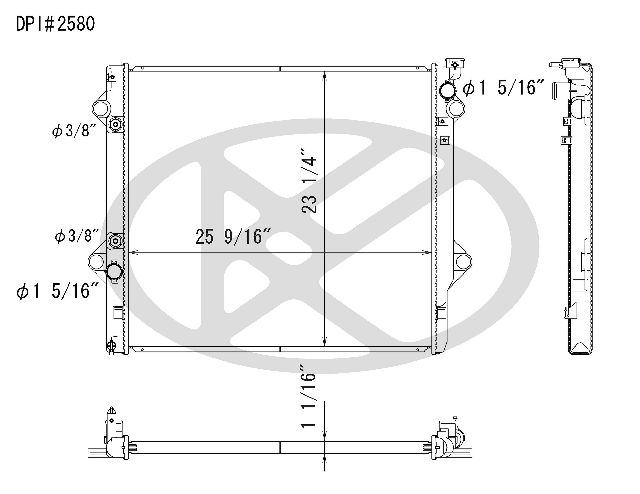 2007-2014 Toyota FJ Cruiser Radiator (Koyorad)