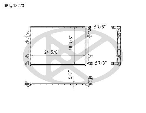 2013-2016 VOLKSWAGEN JETTA Radiator (Koyorad)