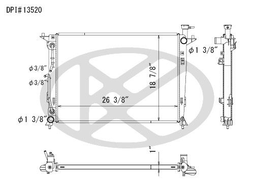 2016-2020 Kia Sorento Radiator (Koyorad)