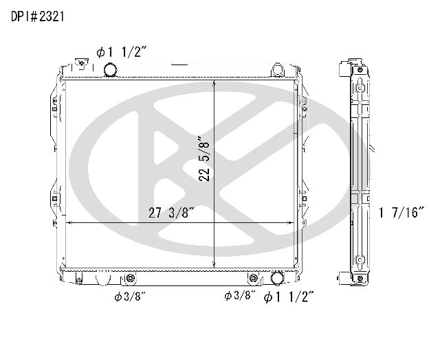 2000-2006 Toyota Tundra Radiator (Koyorad)