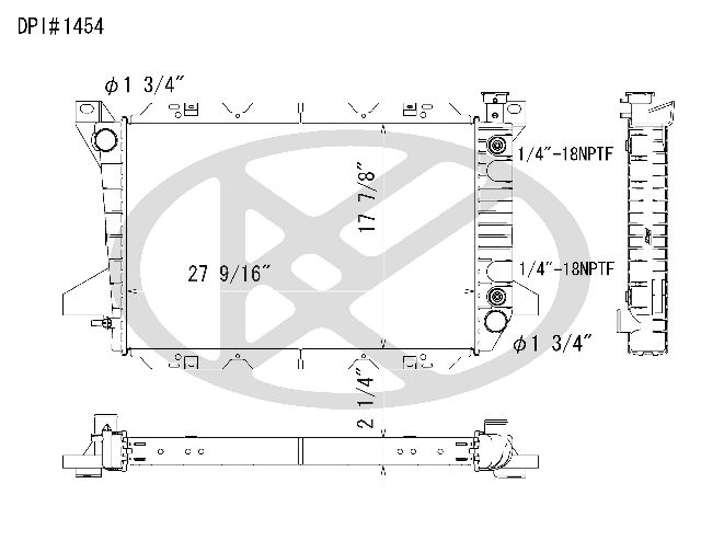 1985-1997 Ford F-150 Radiator (Koyorad)