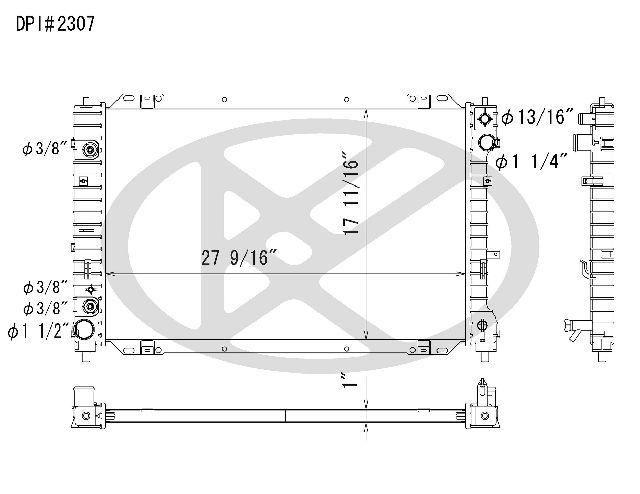 2005-2007 Mercury Mariner Radiator (Koyorad)