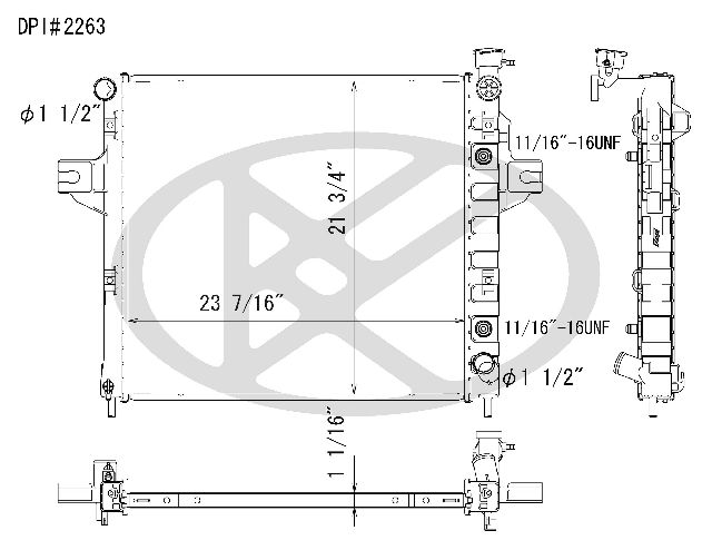 1999-2000 Jeep Grand Cherokee Radiator (Koyorad)