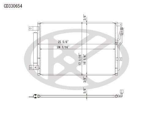 2013-2016 Dodge Dart A/C Condenser (Koyorad)
