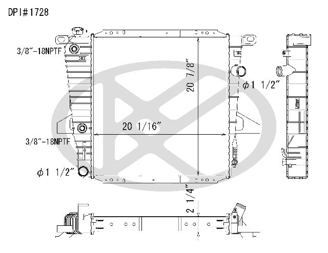 1995-1997 Ford Explorer Radiator (Koyorad)