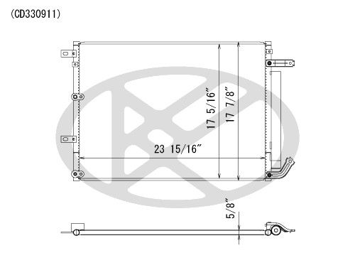 2014-2018 Jeep Cherokee A/C Condenser (Koyorad)