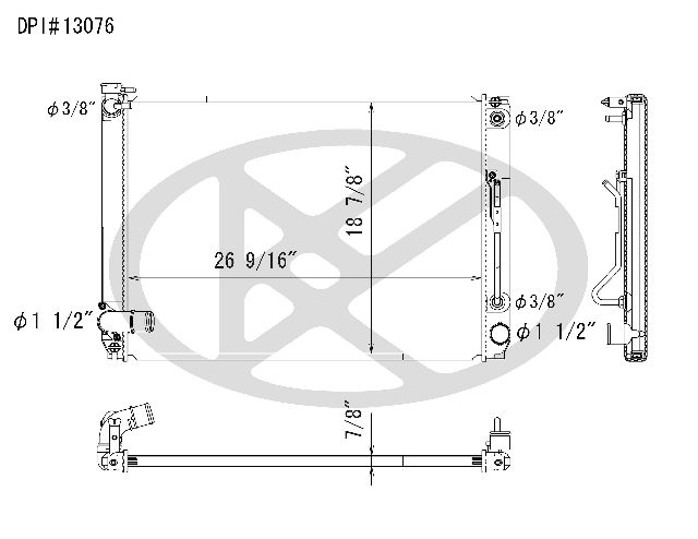 2007-2010 Toyota Sienna Radiator (Koyorad)