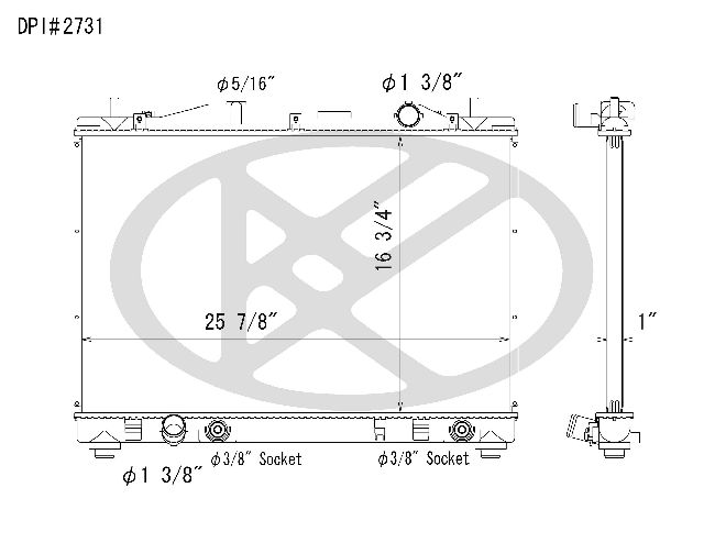 2004-2007 Cadillac CTS Radiator (Koyorad)