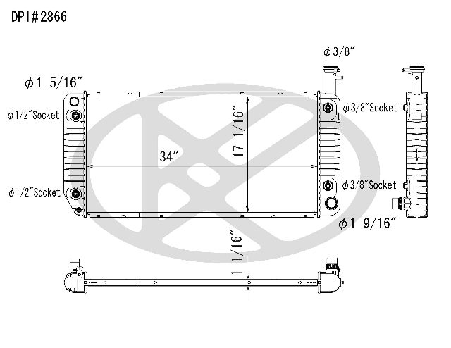 2004-2008 Chevrolet Express 2500 Radiator (Koyorad)