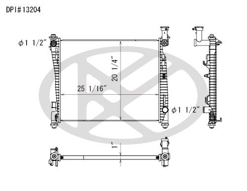 2011-2020 Dodge Durango Radiator (Koyorad)
