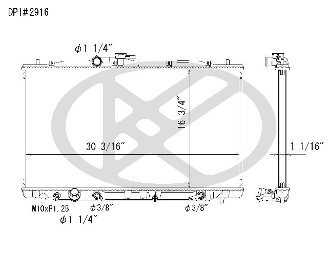 2007-2011 Acura RDX Radiator (Koyorad)