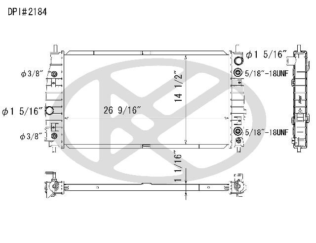 1993-2004 Dodge Intrepid Radiator (Koyorad)