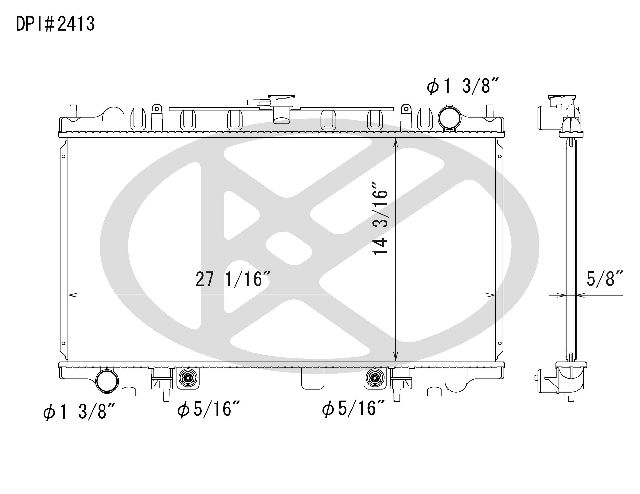 1999-2002 INFINITI G20 Radiator (Koyorad)