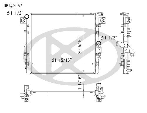 2007-2017 Jeep Wrangler Radiator (Koyorad)