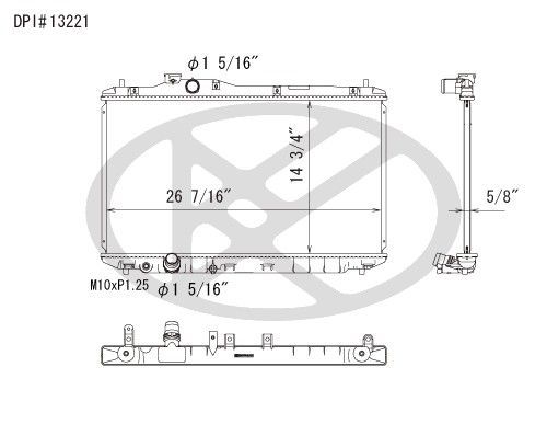2013-2015 Acura ILX Radiator (Koyorad)