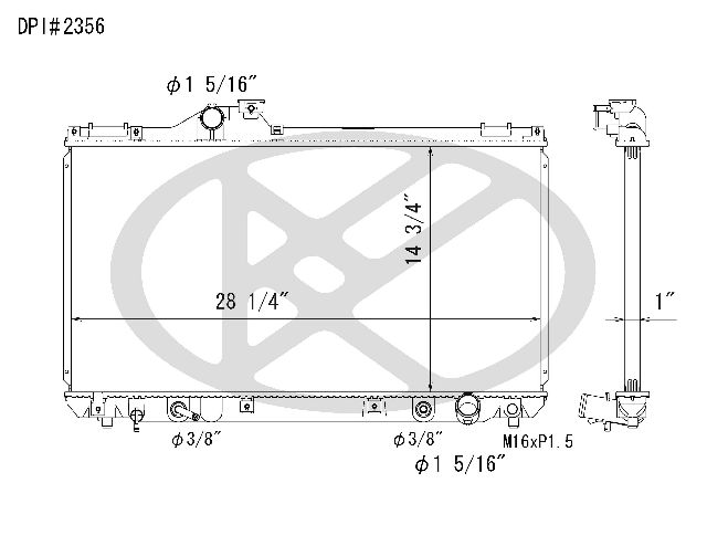 2001-2005 Lexus IS300 Radiator (Koyorad)