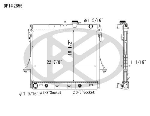 2009-2010 Hummer H3T Radiator (Koyorad)