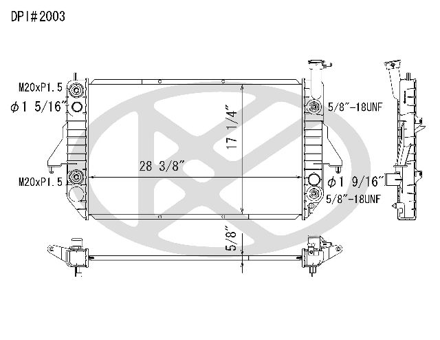 1996-2005 Chevrolet Astro Radiator (Koyorad)