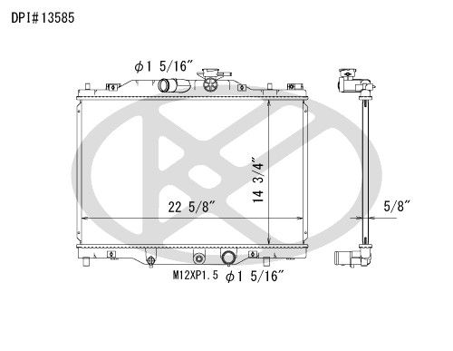 2016-2021 Mazda CX-3 Radiator (Koyorad)