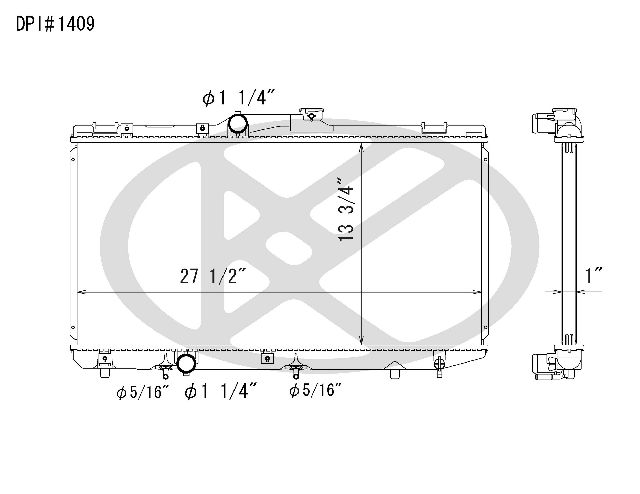 1993-1997 Toyota Corolla Radiator (Koyorad)