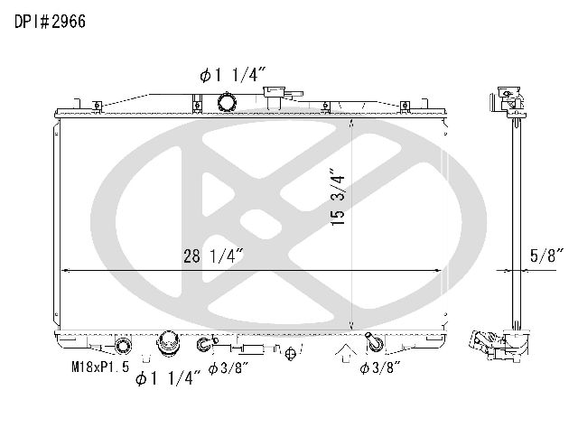 2004-2008 Acura TSX Radiator (Koyorad)