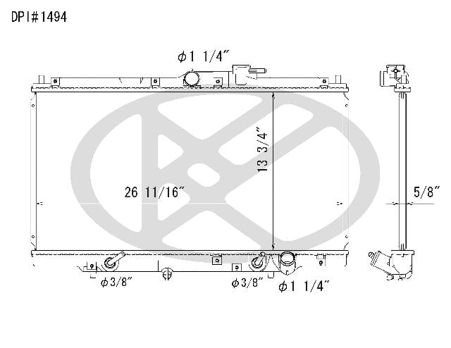 1994-1997 Honda Accord Radiator (Koyorad)