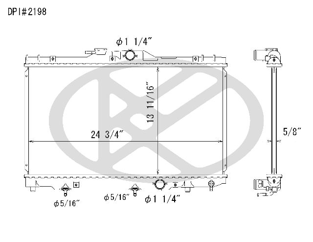 1998-2002 Toyota Corolla Radiator (Koyorad)