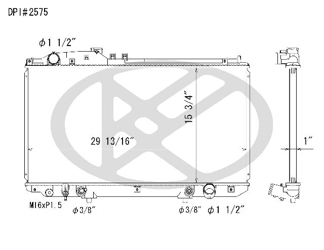2002-2010 Lexus SC430 Radiator (Koyorad)