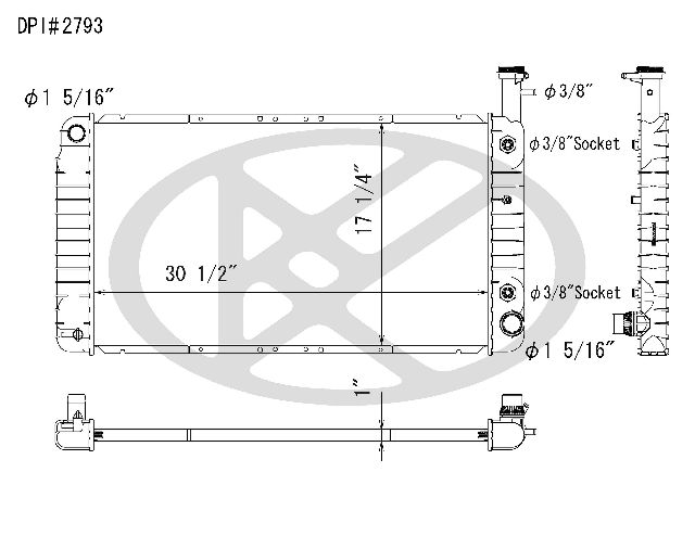2004-2006 Chevrolet Express 2500 Radiator (Koyorad)