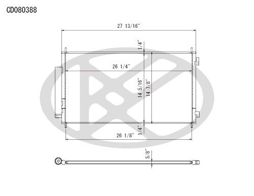 2007-2009 Honda CR-V A/C Condenser (Koyorad)