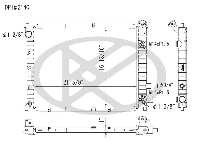1998-2003 Ford Escort Radiator (Koyorad)