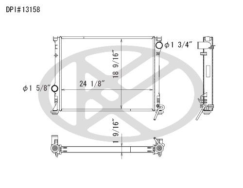 2009-2014 Chrysler 300 Radiator (Koyorad)