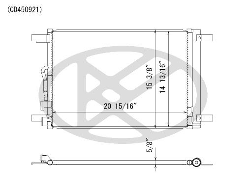 2019-2020 Volkswagen Jetta A/C Condenser (Koyorad)