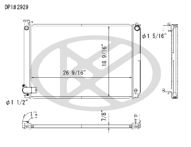 2006-2008 Lexus RX400h Radiator (Koyorad)