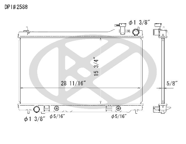 2003-2007 INFINITI G35 Radiator (Koyorad)