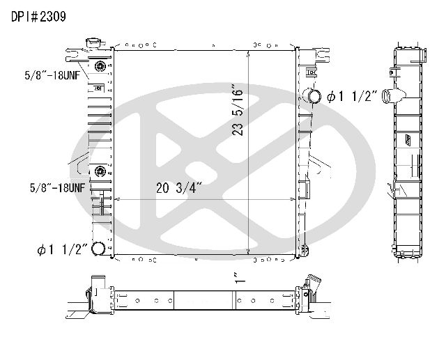 2000-2003 Ford Explorer Radiator (Koyorad)