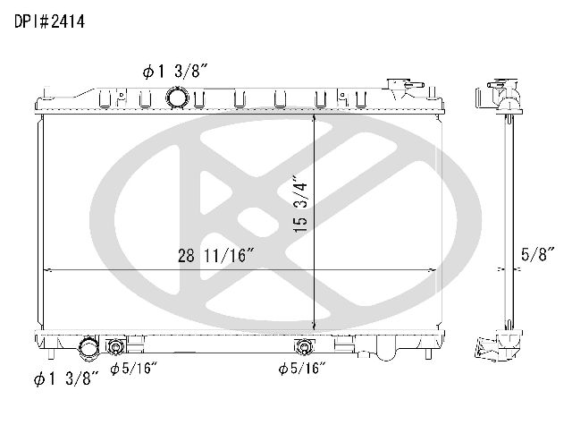 2002-2006 Nissan Altima Radiator (Koyorad)