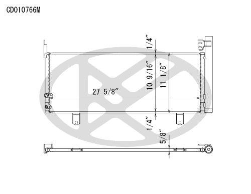 2007-2011 Toyota Camry A/C Condenser (Koyorad)