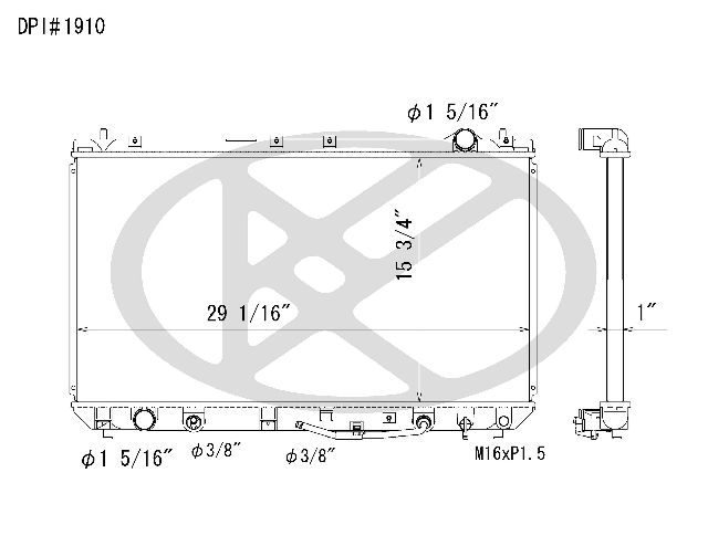 1997-2001 Lexus ES300 Radiator (Koyorad)