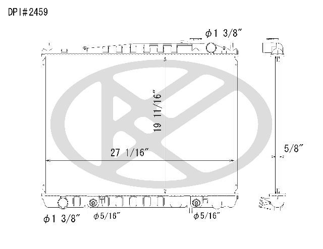 2001-2004 Nissan Pathfinder Radiator (Koyorad)