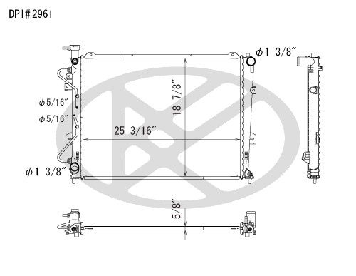 2007-2010 Kia Rondo Radiator (Koyorad)